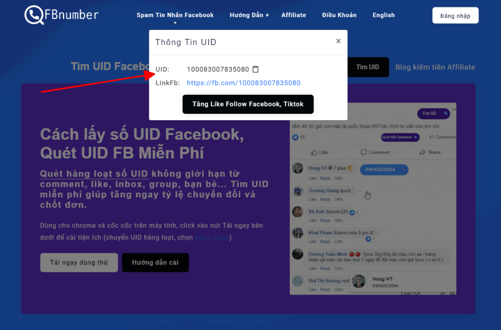 Hướng dẫn chạy quảng cáo bằng UID Facebook