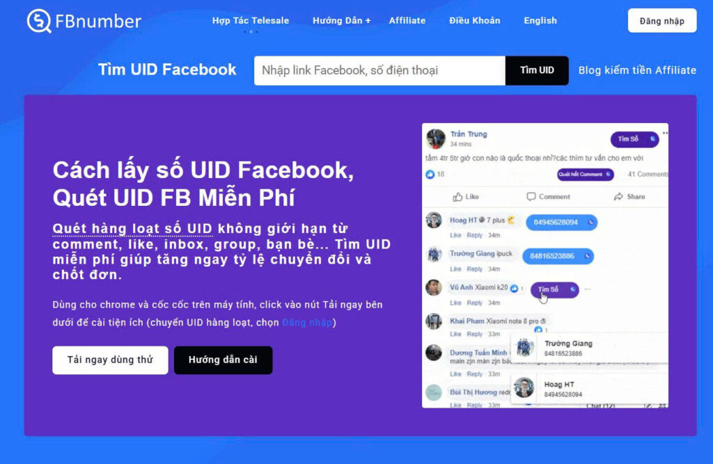 Quét số điện thoại từ Group Facebook siêu tốc, chính xác