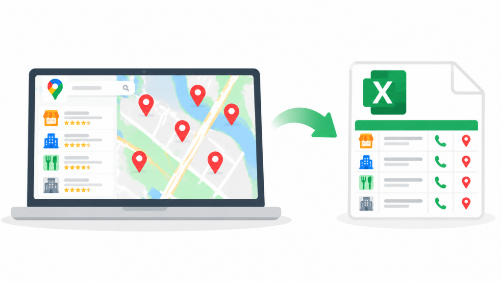 cách cào dữ liệu google map