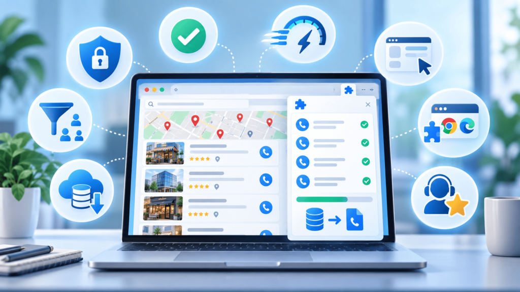 Extension quét số điện thoại