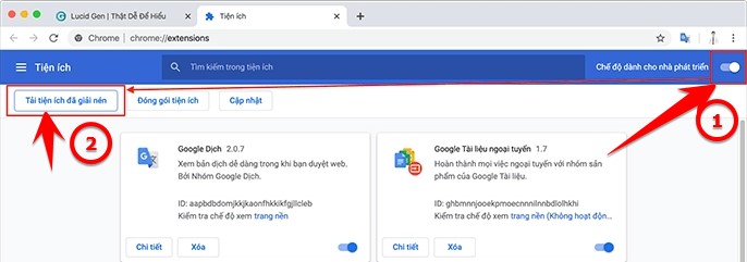 Extension quét số điện thoại