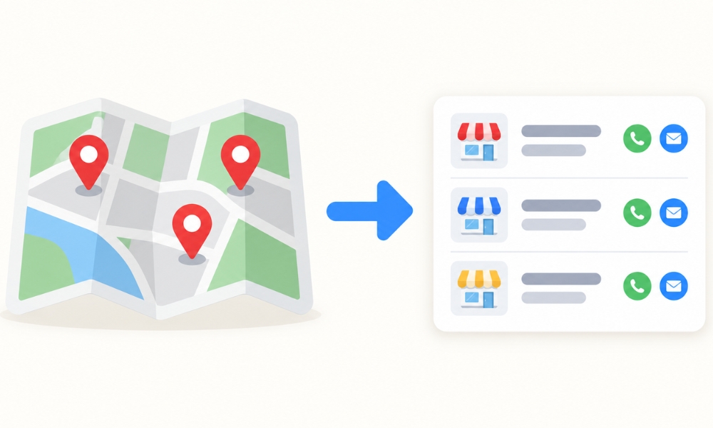 tool quét google map